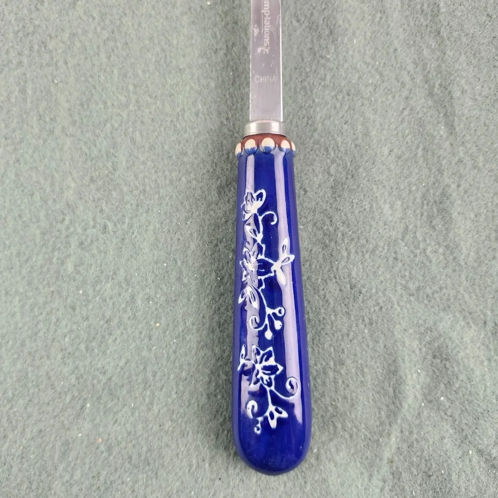 Temptations by Tara Floral Lace Ceramic Stainless Steel Spoon Utensil